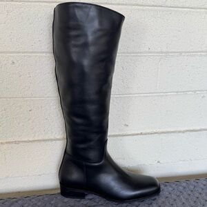 LA CANADIENNE SASHA WATERPROOF KNEE HIGH LEATHER BLACK BOOTS SIZE 7